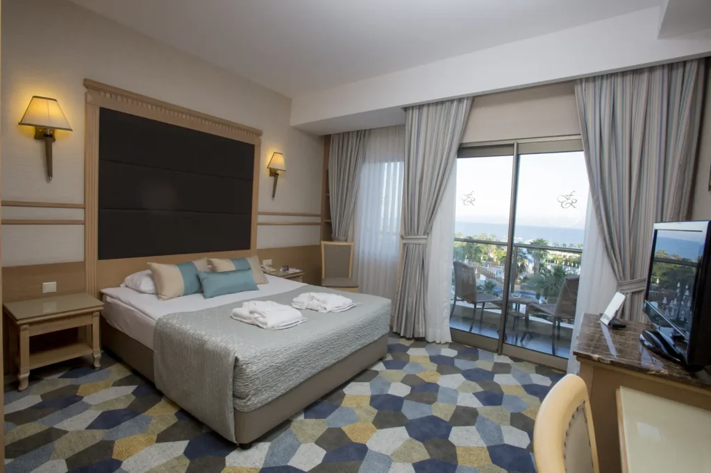 Standaardkamer met zeezicht van fame residence lara in Antalya
