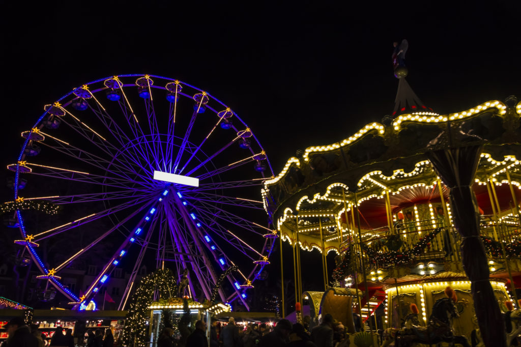 Reuzenrad op de kerstmarkt van Maastricht