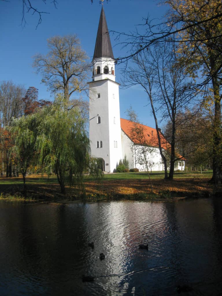Kerk van Sigulda in Letland