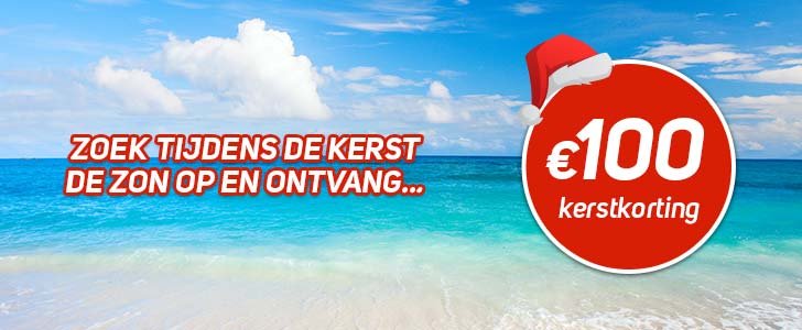 100 euro Kerstkorting van Corendon