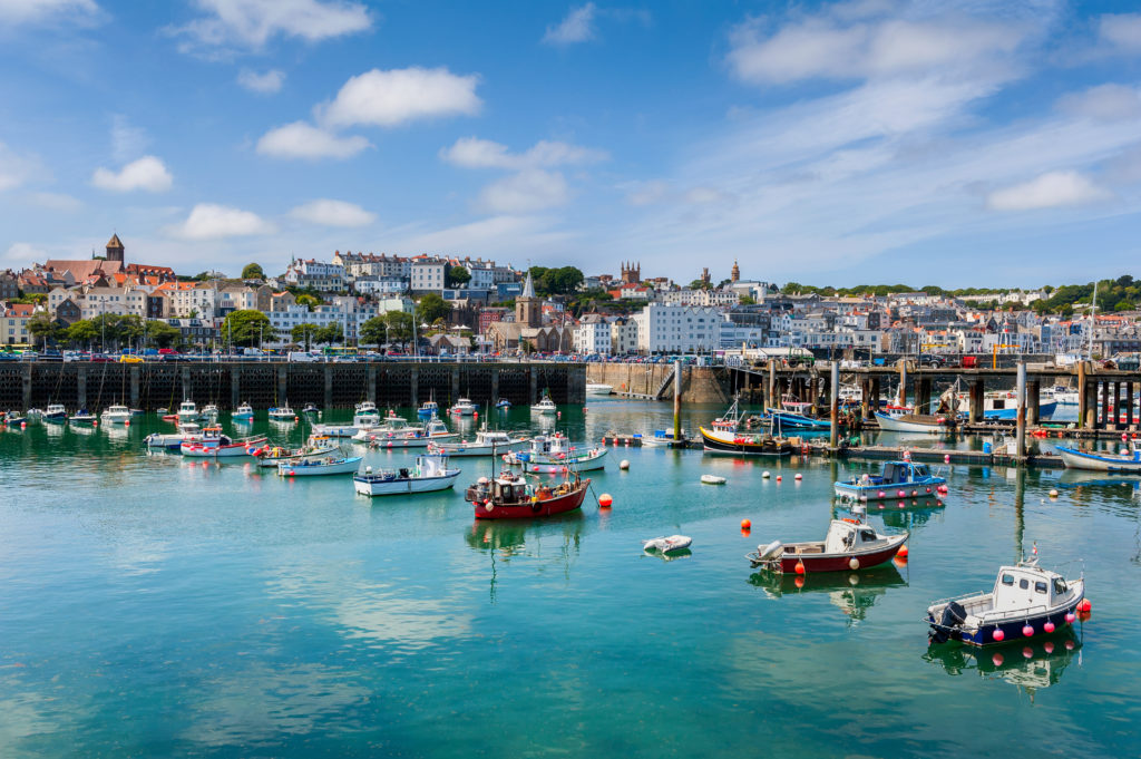 Saint Peter Port in Guernsey, Verenigd Koninkrijk
