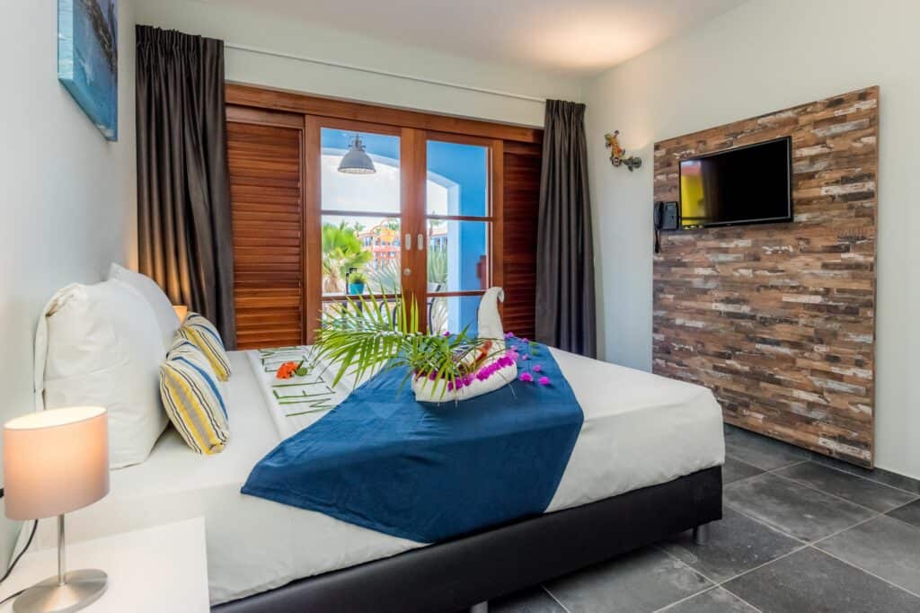 Hotelkamer van Kunuku Aqua Resort in Kashutuin, Curaçao, Curaçao