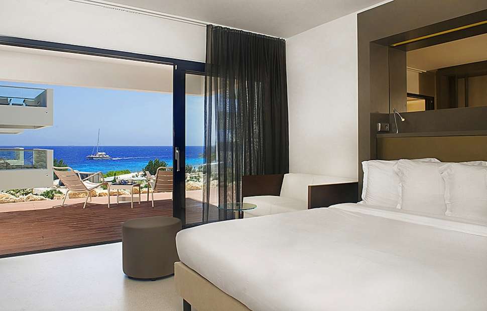 Hotelkamer van Papagayo Beach Hotel in Jan Thiel Baai, Curaçao, Curaçao