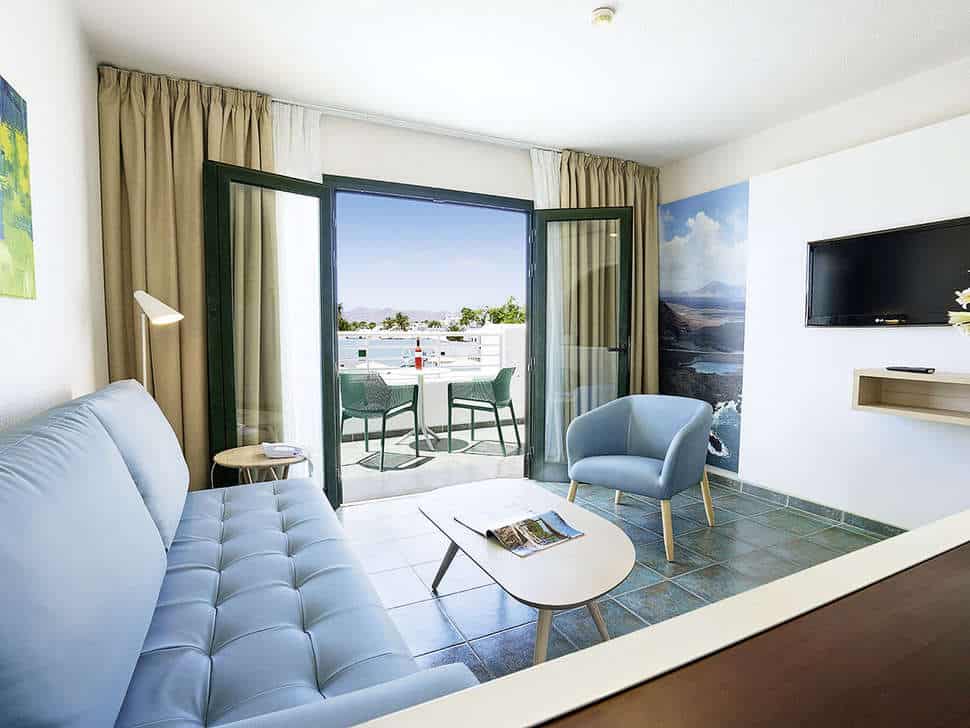 Hotelkamer van Relaxia Lanzaplaya in Puerto del Carmen, Lanzarote, Spanje