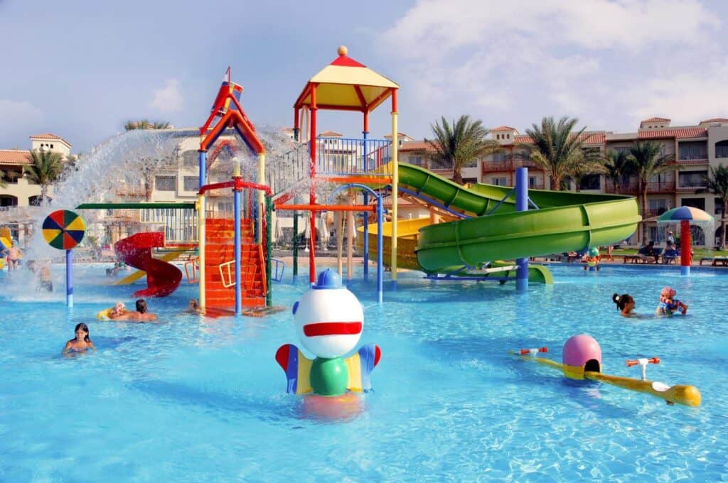 Kinderbad van Dana Beach Resort in Hurghada, Rode Zee, Egypte