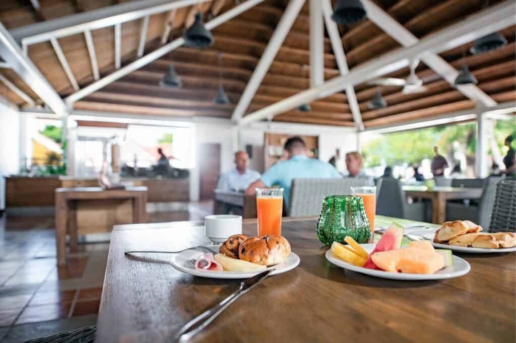 Ontbijt van Livingstone Jan Thiel Resort in Jan Thiel Baai, Curaçao, Curaçao