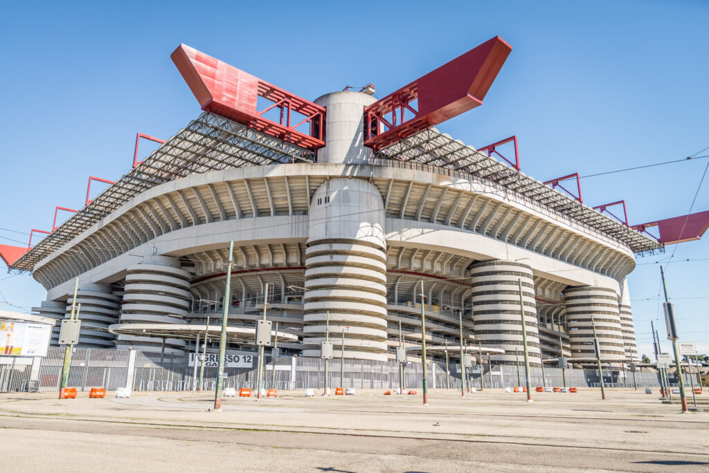 Stadio Giuseppe Meazza in Milaan, Italië