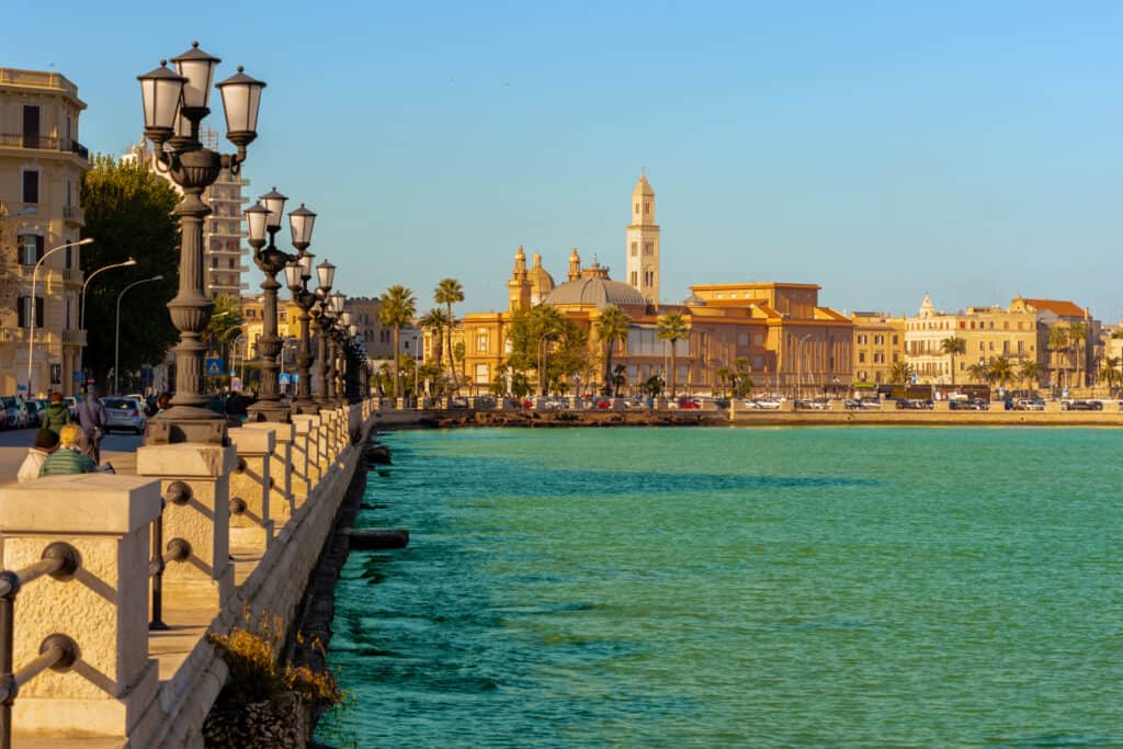 Uitzicht op Bari in Italië