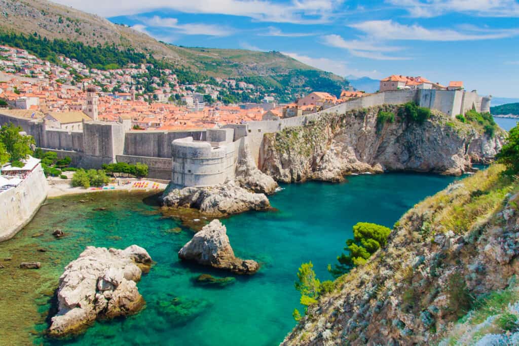 Uitzicht op Dubrovnik in Kroatië
