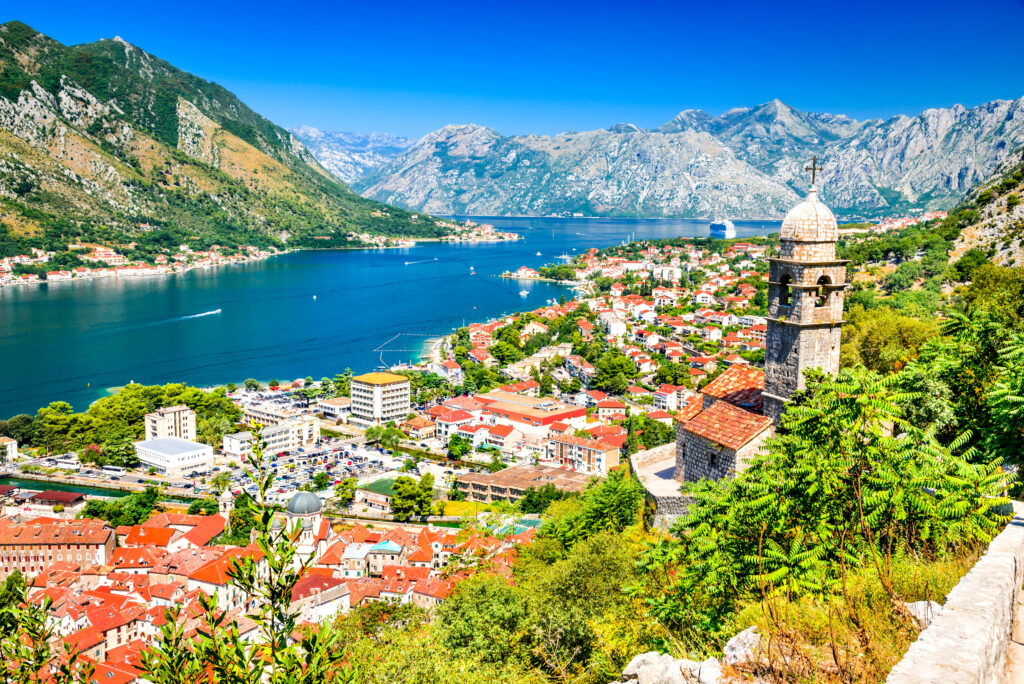 Uitzicht op Kotor in Montenegro
