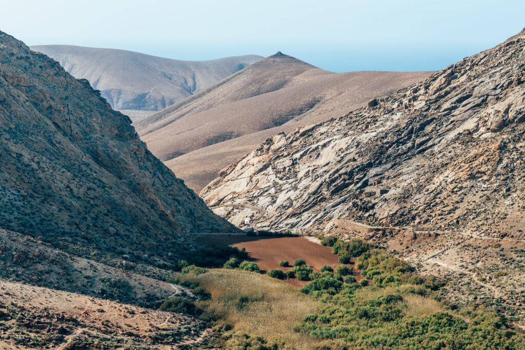 Vallei en natuur van Betancuria op Fuerteventura