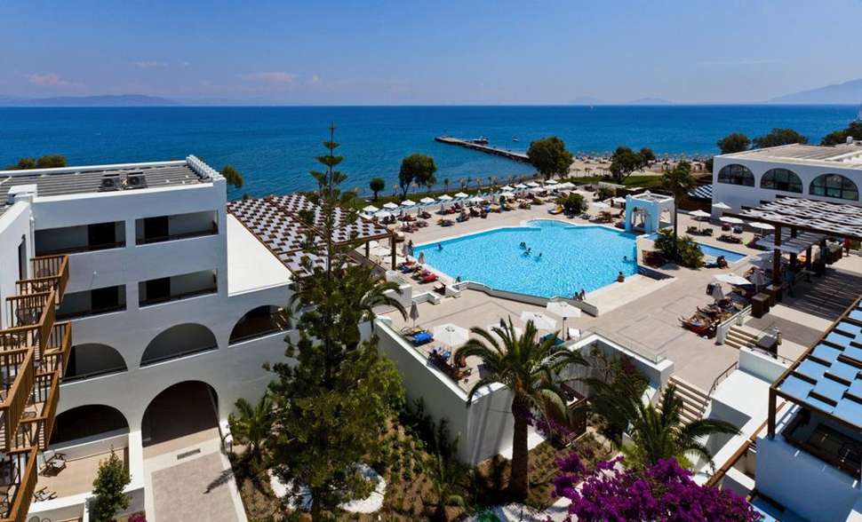 Ligging van Oceanis Beach & Spa Resort in Psalidi, Kos, Griekenland