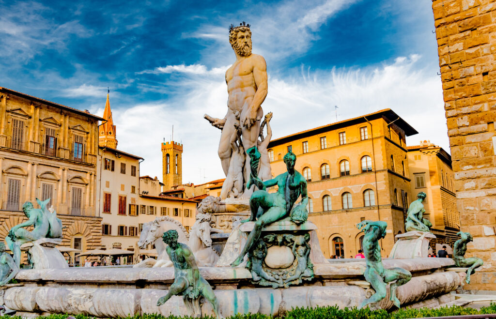 piazza della signoria in Florence, Italië