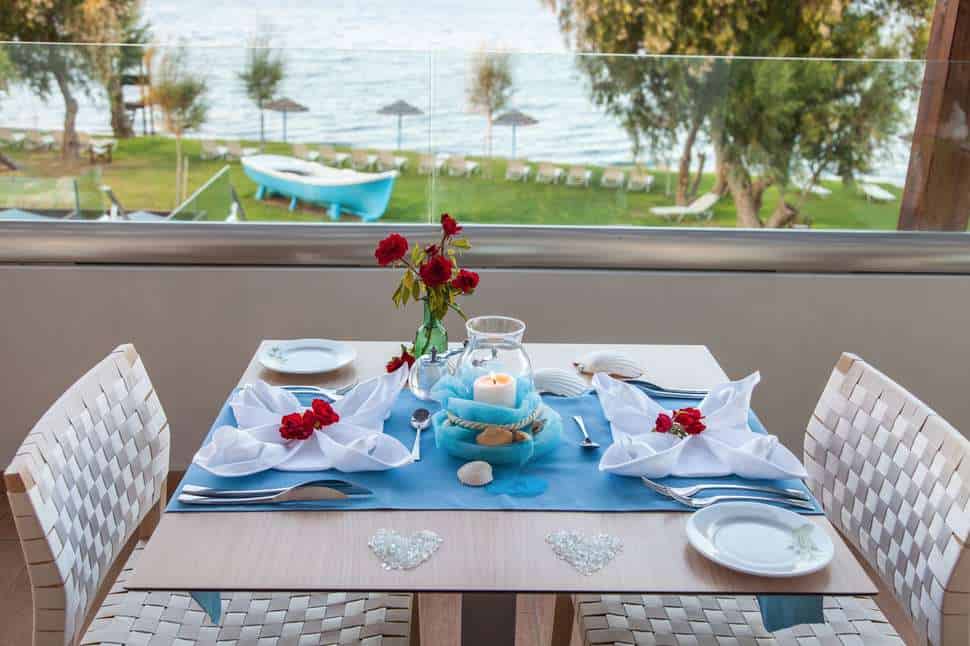 Restaurant van Oceanis Beach & Spa Resort in Psalidi, Kos, Griekenland