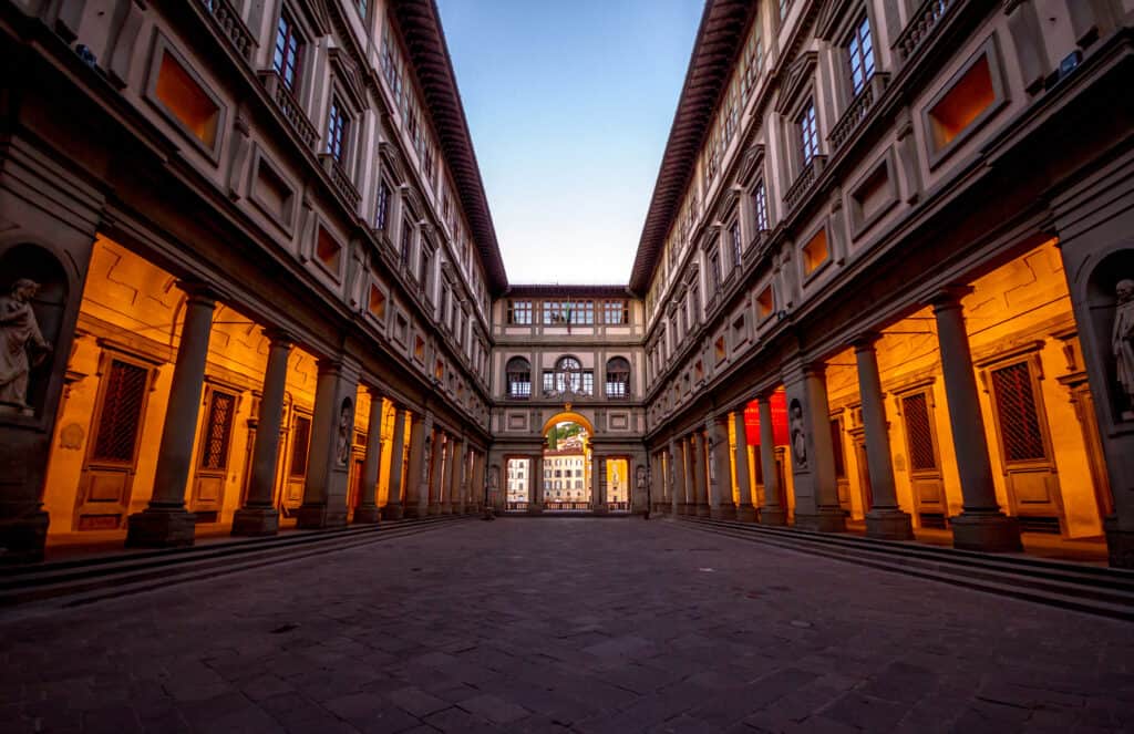 Het Uffizi in Florence, Italie