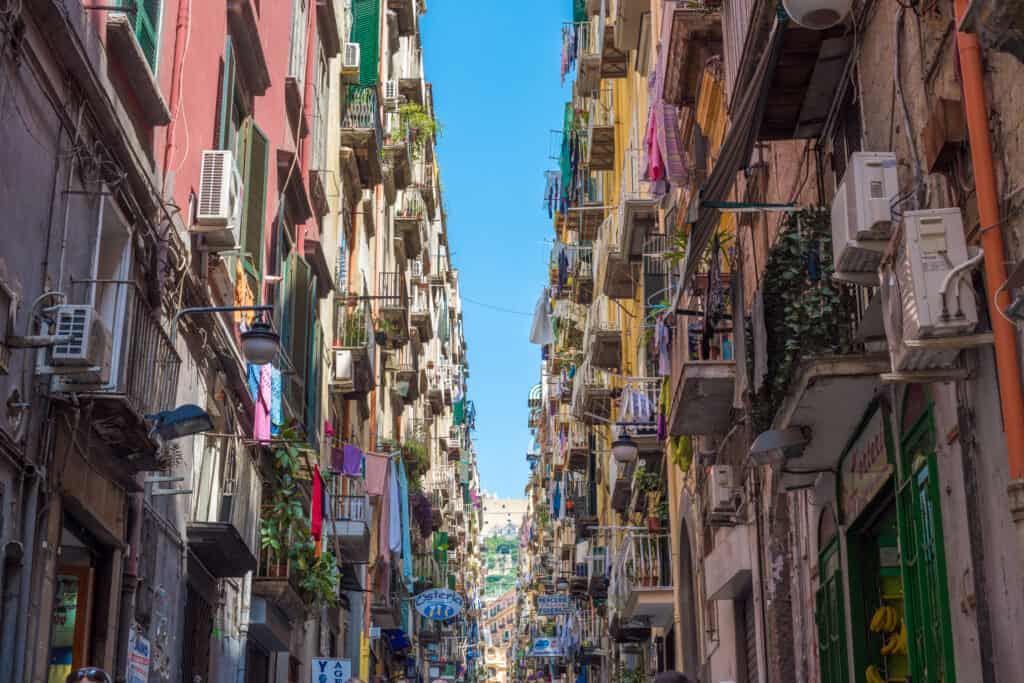 Spaanse wijk in Napels, Italië