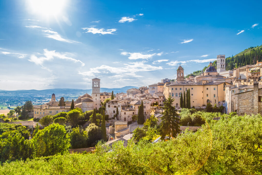 Historische stad Assisi in Umbrië