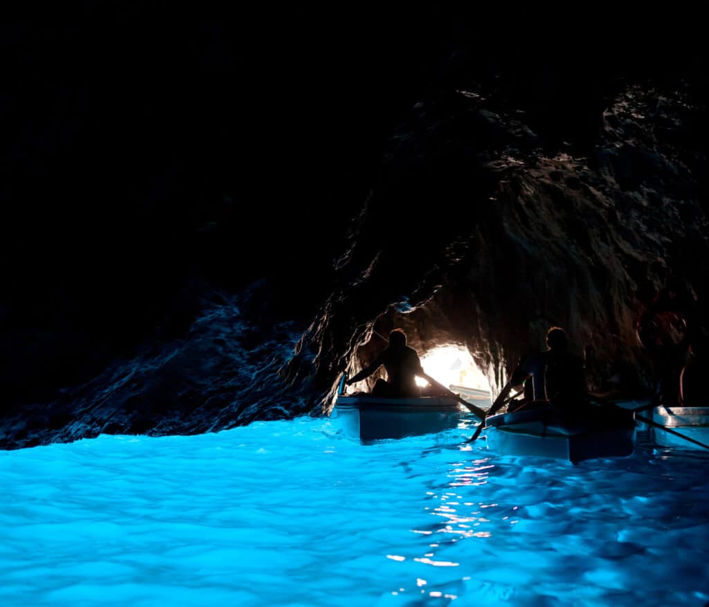 Grotta Azzurra of blauwe grot op Capri, Italië