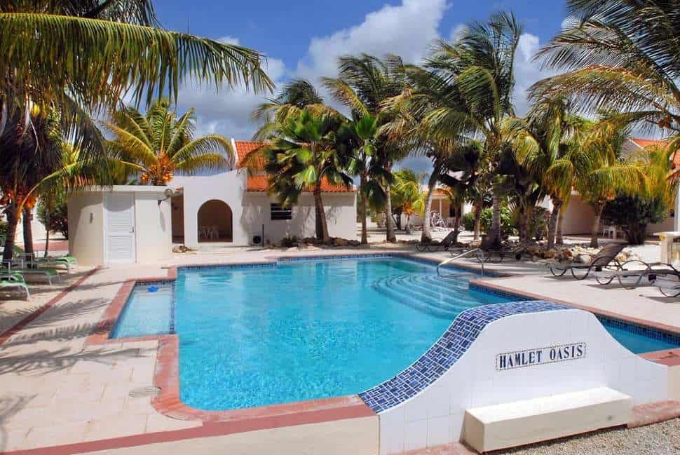 Zwembad van Hamlet Oasis Resort in Kralendijk, Bonaire, Bonaire