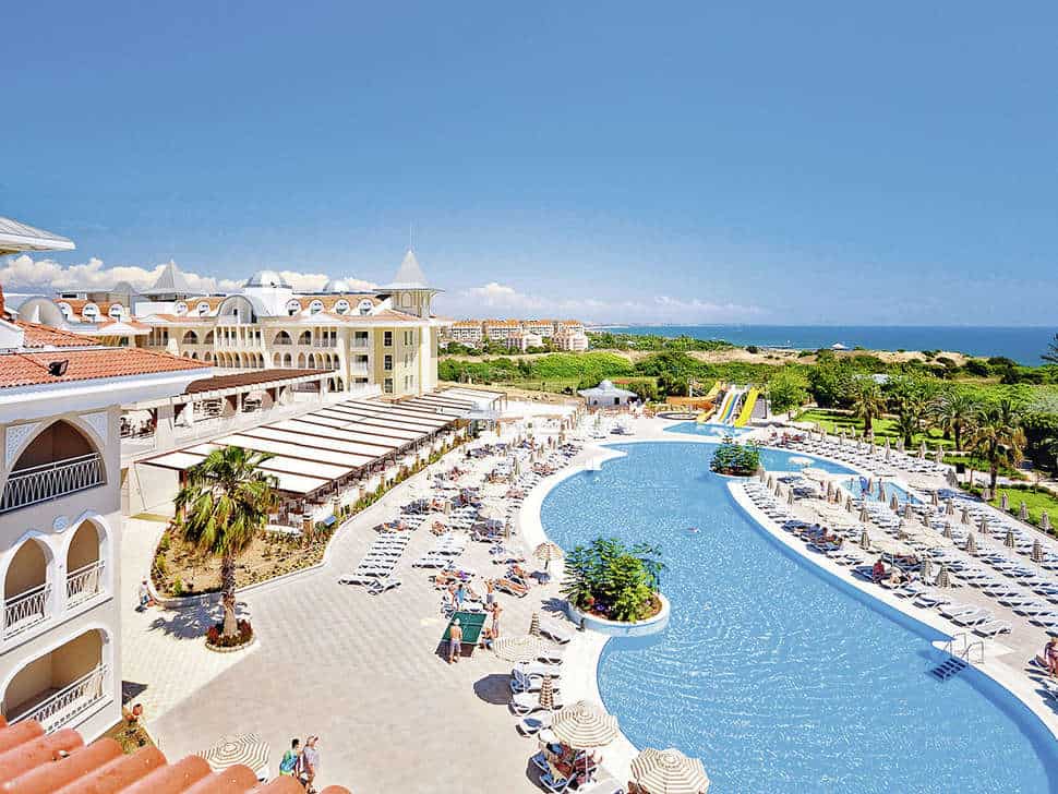 Ligging van Side Star Resort in Side, Turkse Rivièra, Turkije