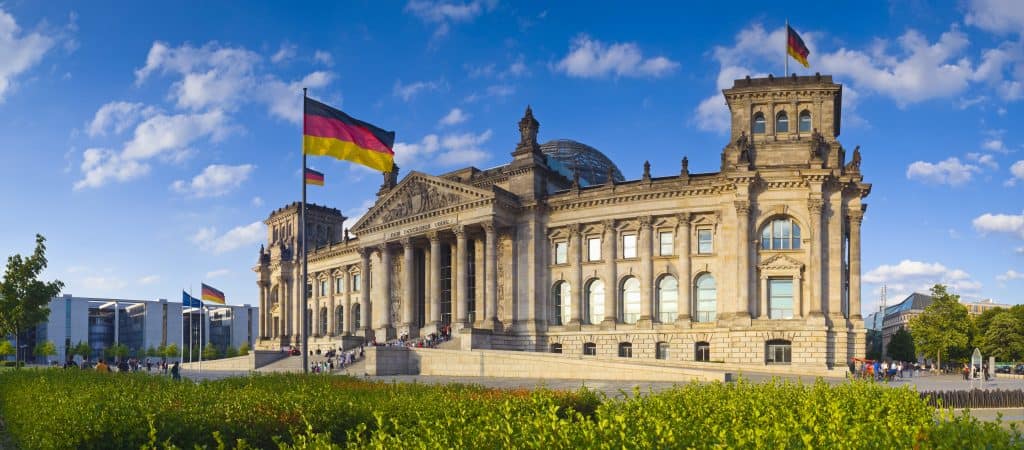 Reichstag of Rijksdag in Berlijn, Duitsland