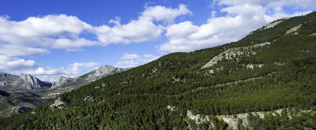 Sierras de Tejeda in Andalusië, Spanje