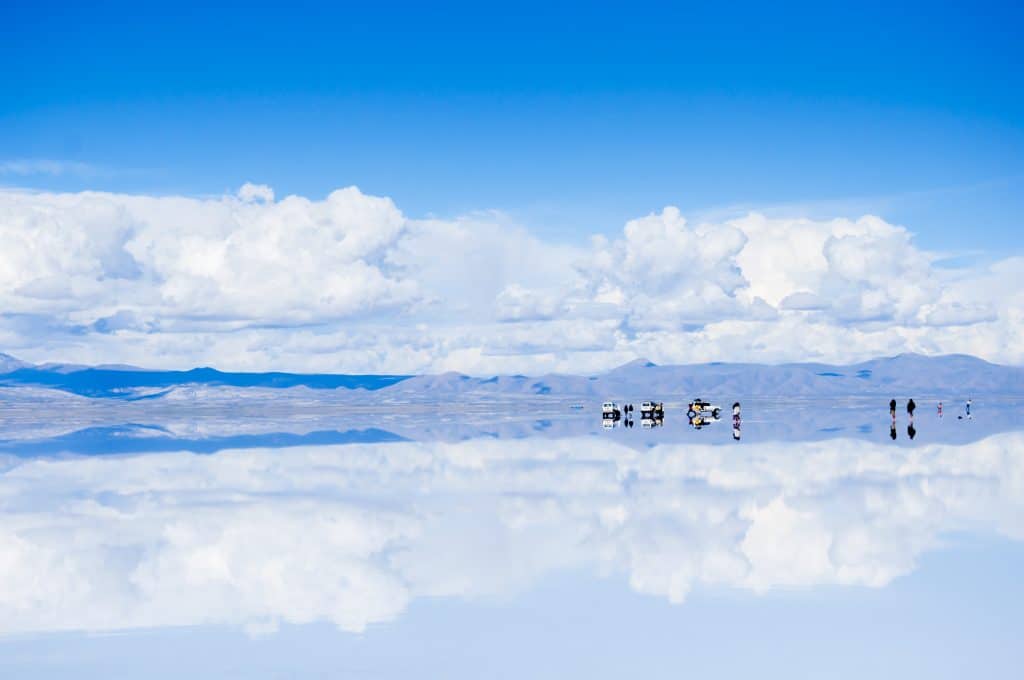 Spiegel Salar de Uyuni in Bolivia
