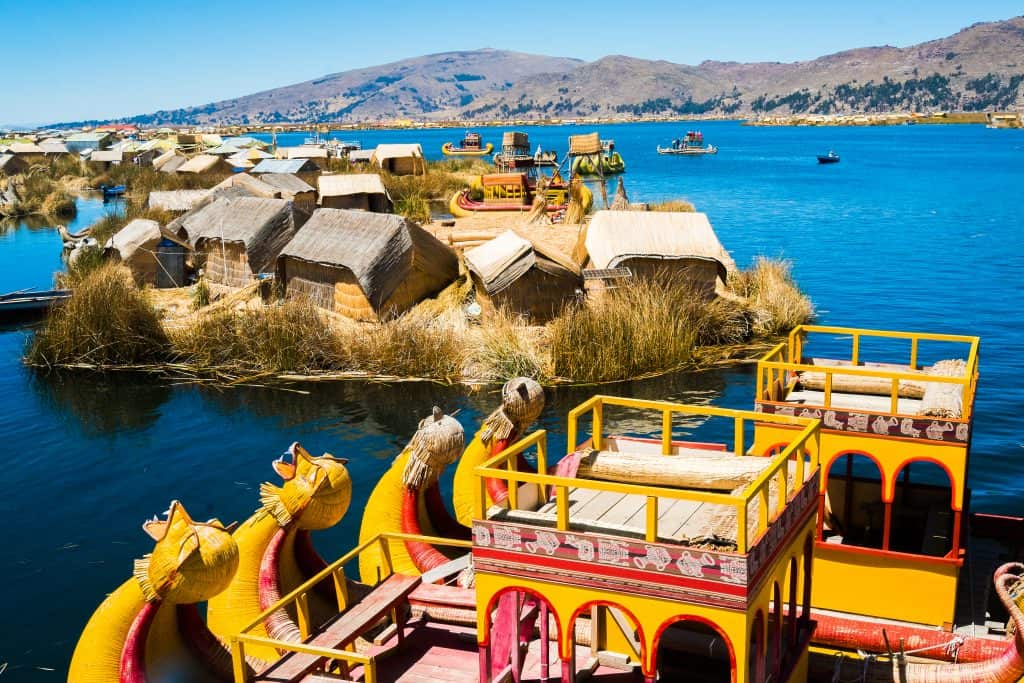 Uros eilanden in het Titicameer