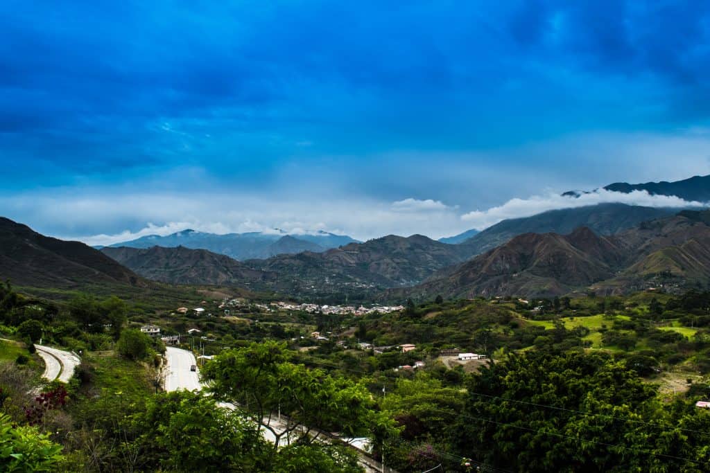 Uitzicht op de vallei van Vilcabamba