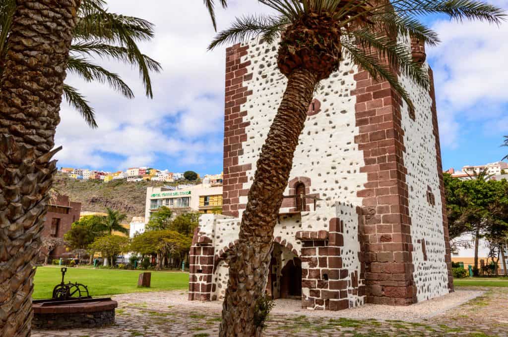 oude toren in San Sebastian de La Gomera