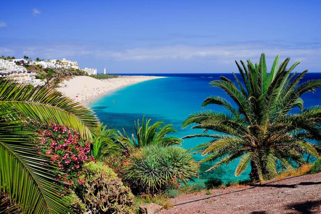 Playa de Morro Jable op Fuerteventura