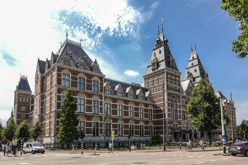 Gevel van het Rijksmuseum in Amsterdam