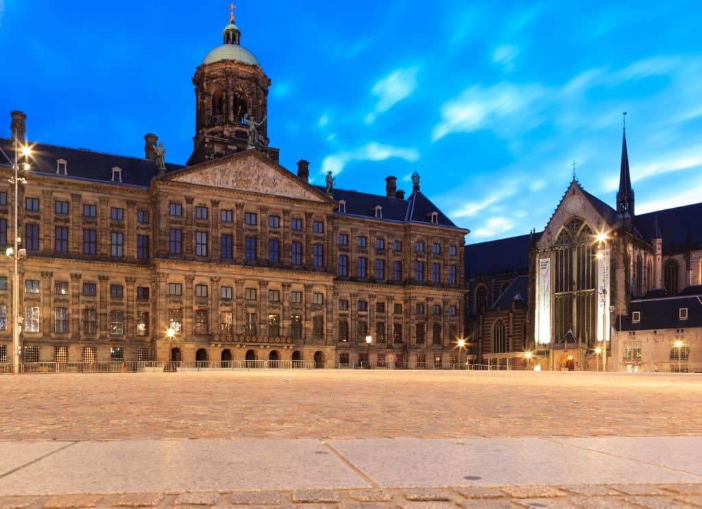 Koninklijk paleis op de Dam in Amsterdam