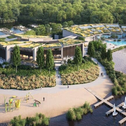 Center parcs terhills resort in dilsen-stokkem, belgië